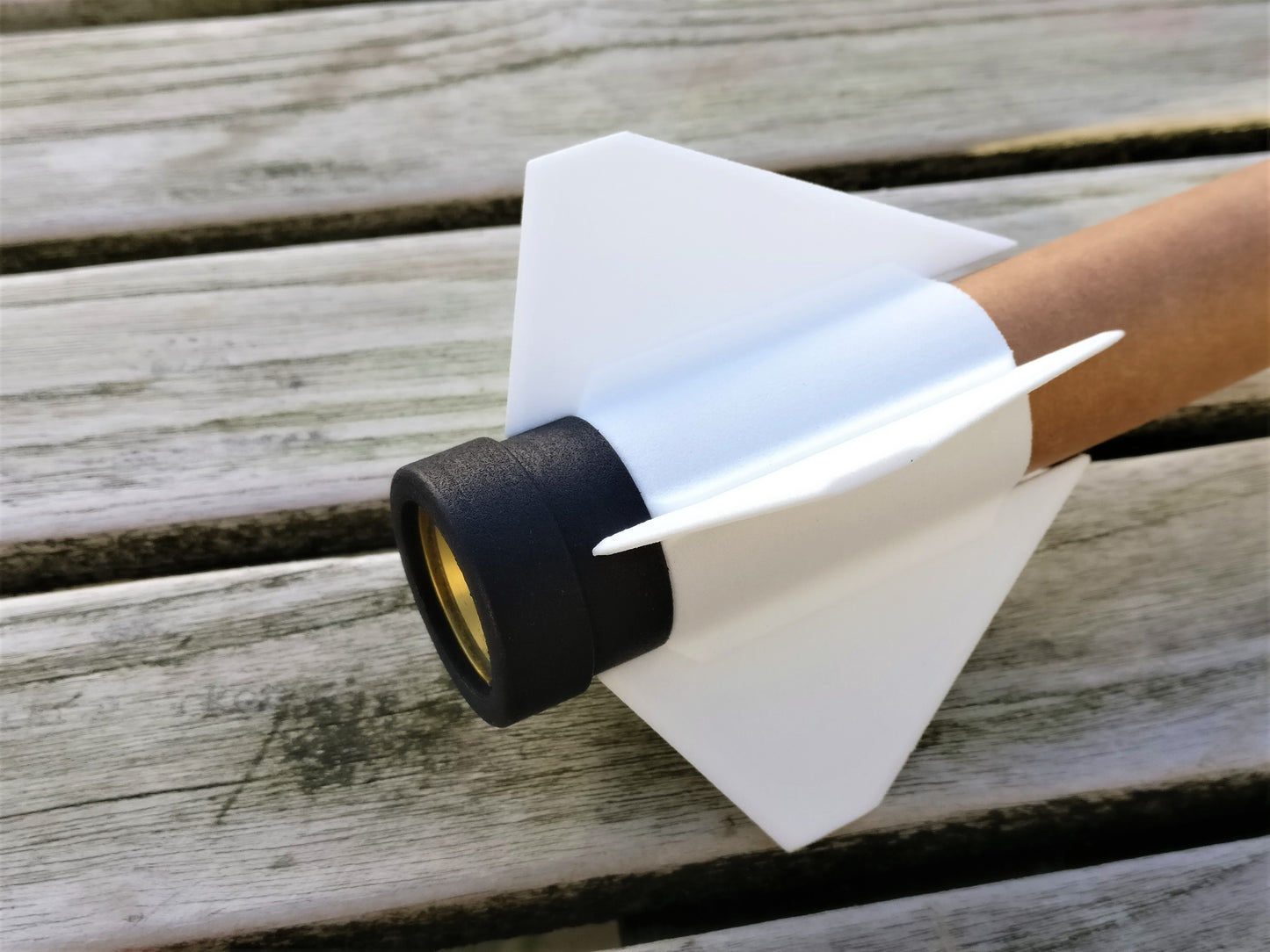 24mm 4xFin Can with Fins - Black Cat Rocketry