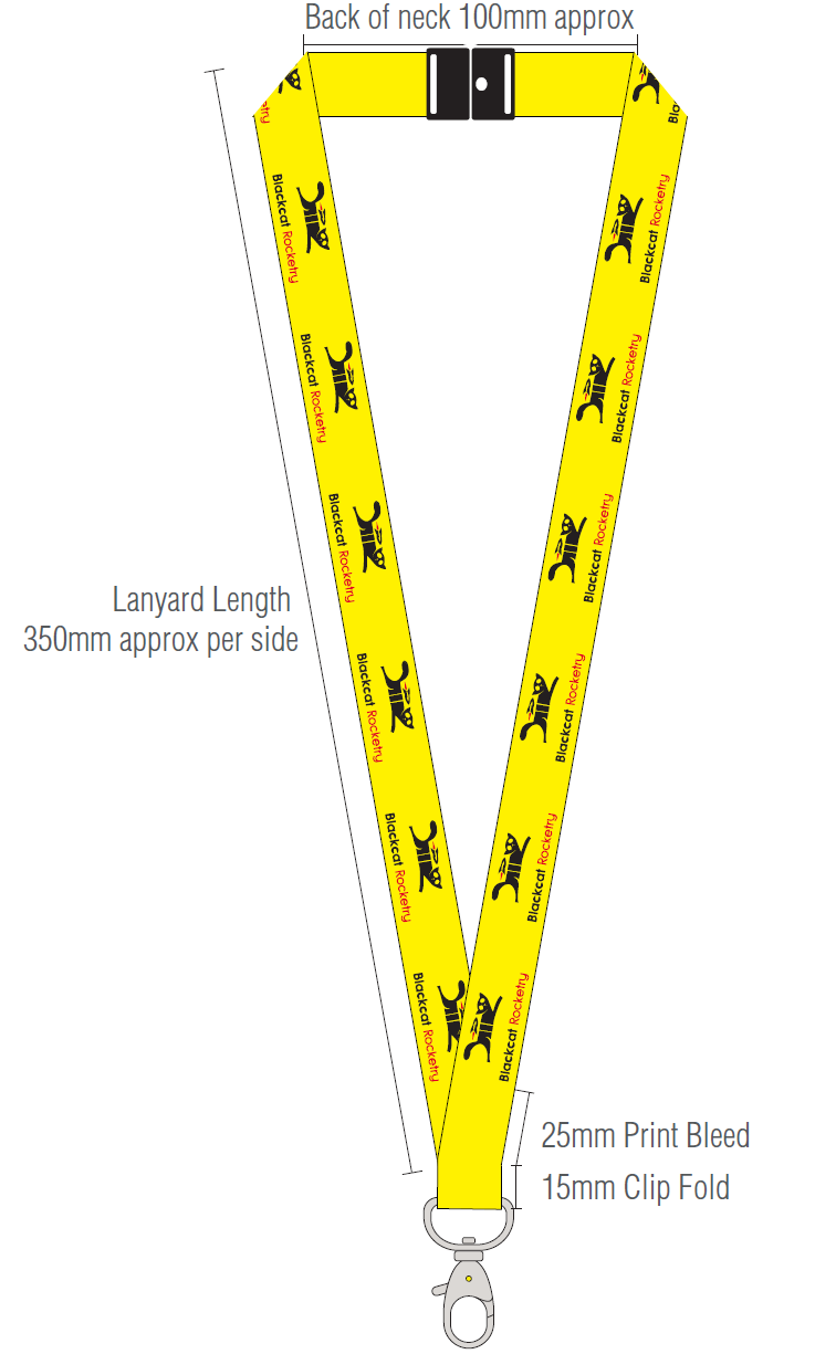 Black Cat Rocketry Lanyard - Black Cat Rocketry