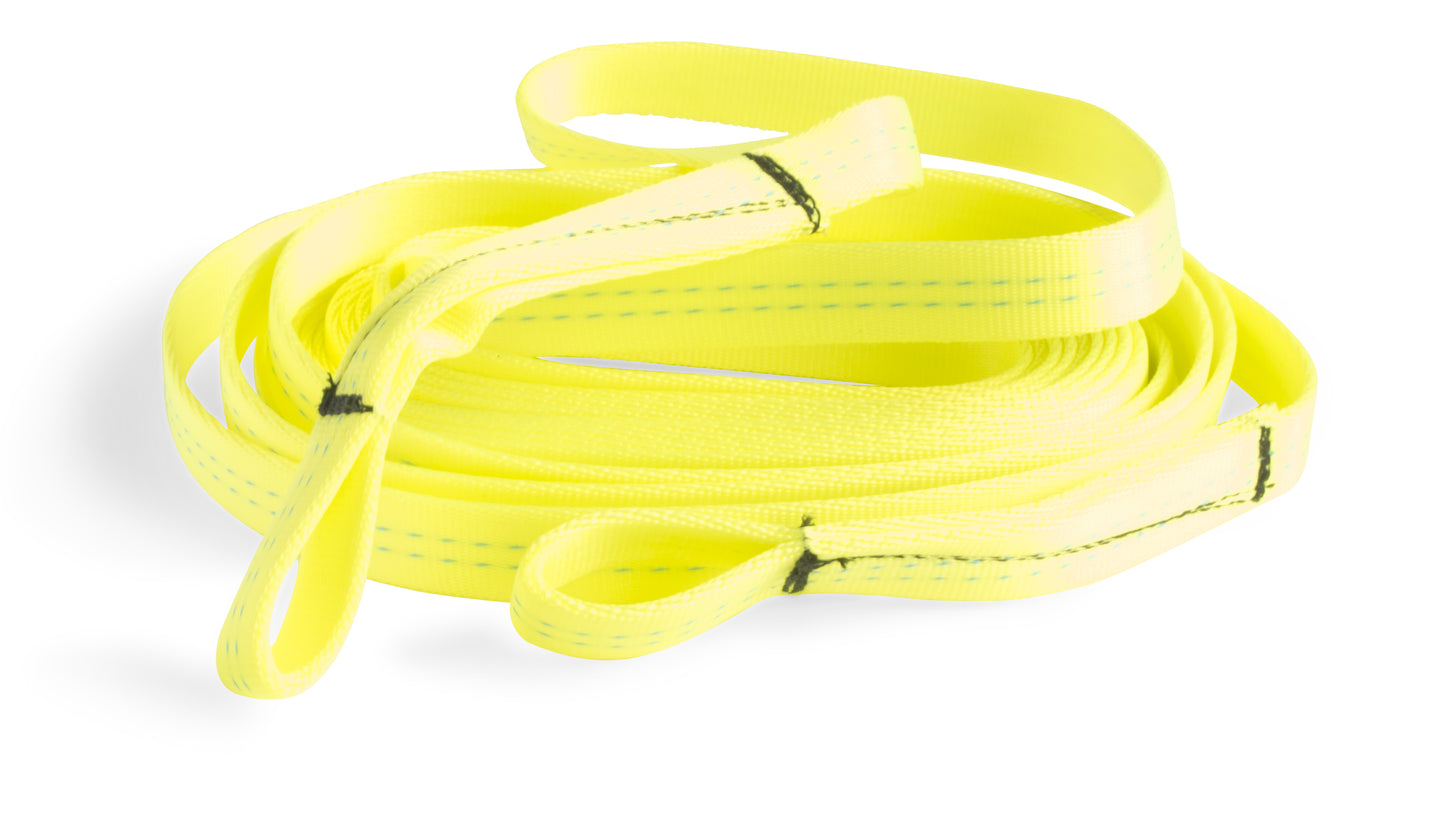 5/8" Tubular Nylon Recovery Harness with Sewn Loops - Black Cat Rocketry
