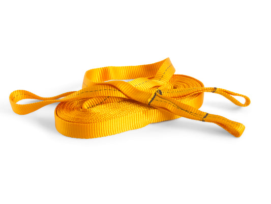 1/2" Tubular Nylon Recovery Harness with Sewn Loops - Black Cat Rocketry