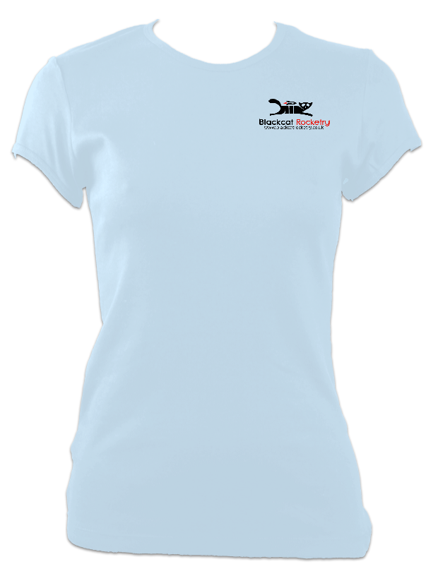 Black Cat Womens T-Shirt - Black Cat Rocketry