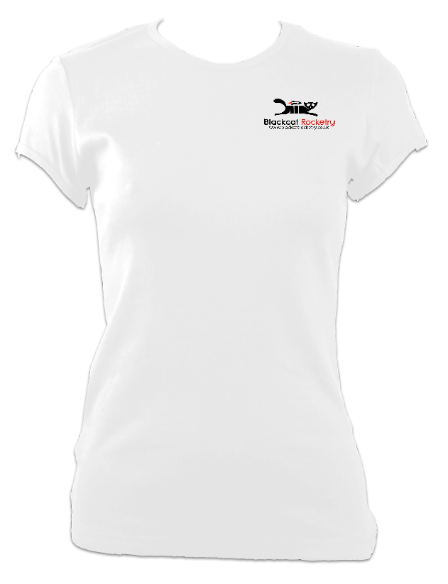 Black Cat Womens T-Shirt - Black Cat Rocketry