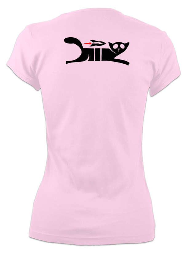 Black Cat Womens T-Shirt - Black Cat Rocketry